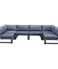 6 Piece Patio Sectional Conversation Sofa Chairs Set for Outdoor Lawn & Garden