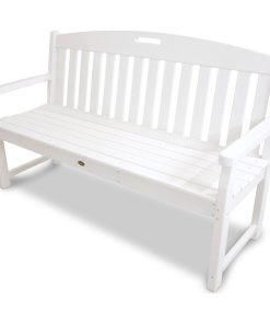 Yacht Club 60" Bench, Classic White