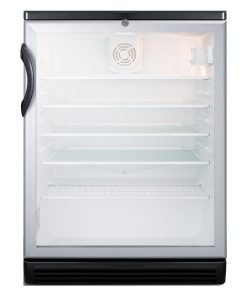 Summit SCR600BGL 24"W 5.5 Cu. Ft. - Glass / Black