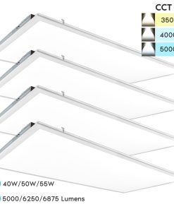 2x4 FT LED Light Panel 3 Color Options Dimmable IC Rated UL Listed 4 Pack