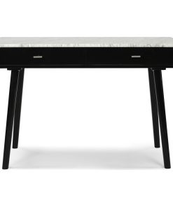 The Bianco Viola Italian Carrara White Marble Writing Desk TBC-4103-PT1630-WHT