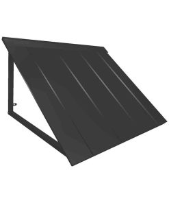 3' Houstonian Metal Standing Seam Awning, Black