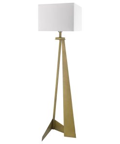 Stratos 1-Light Aged Brass Floor Lamp