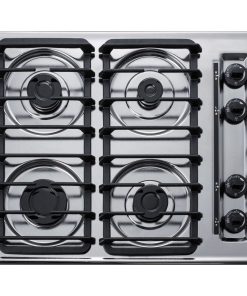 Summit ZTL033S 24 Inch Wide 4 Burner Gas Cooktop