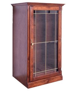 Traditional Audio Tower With Glass Door