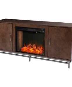 Venallo Alexa Smart Fireplace With Media Storage