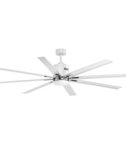 Vast Collection 72" 16W LED 8 Blade Fan, White