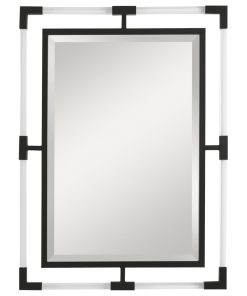 Uttermost Balkan Black Iron Mirror