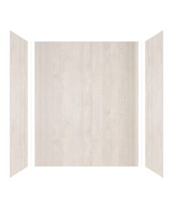 Transolid Expressions 32"x60"x72" Glue to Wall Tub/Shower Wall Kit, Bleached Oak