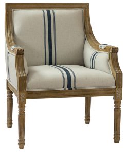 38.2" Farmhouse Style Armchair, Navy