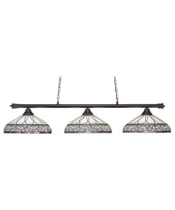 Toltec Lighting 373-DG-948 Oxford - Three Light Billiard