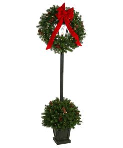 Vickerman 6.5' Pine Lantern Dura-Lit LED 100WW