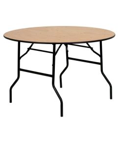48RND Wood Fold Table