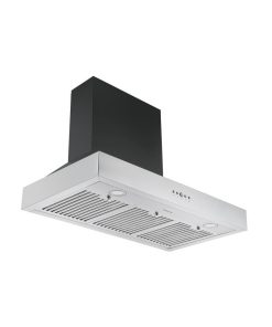 36 in. 600 CFM Pyramid Range Hood in Black and Stainless Steel
