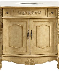 36" Single Bathroom Vanity Set, Antique Beige