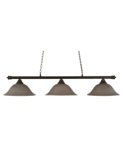 Toltec Lighting 373-DG-602 Oxford - Three Light Billiard