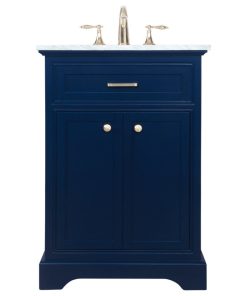 24" Single Bathroom Vanity, Blue