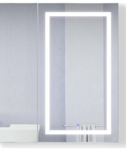 42x42 Recessed Or Surface Mount Medicine Cabinet 8 Shelves, LED, Right
