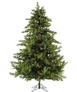 7.5' Woodside Pine Christmas Tree With Warm White LED Lighting and EZ Connect