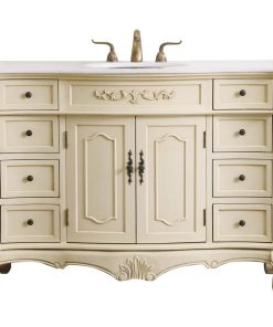 48" Single Bathroom Vanity Set, Light Antique Beige