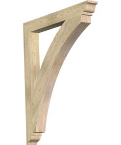 Thorton Traditional Rough Sawn Bracket, Douglas Fir 4"W x 38"D x 44"H