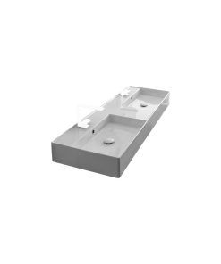 56" Double Wall Mounted/Vessel Sink, 2-Hole