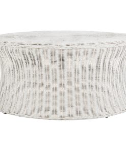 Tad Cocktail Ottoman White