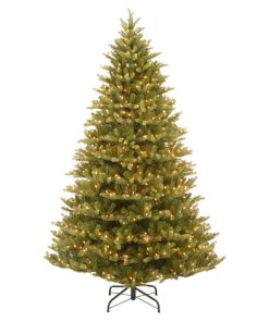 7.5' Feel-Real Normandy Fir Hinged Tree With 1000-Light Clear