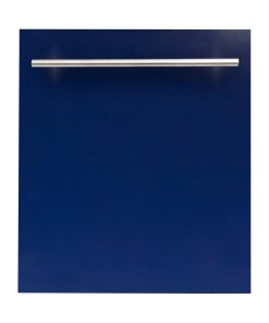 24" Blue Gloss Top Control Dishwasher 120-Volt With Modern Style Handle