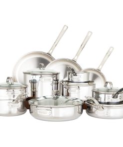 3-Ply 17-Piece Stainless Steel Cookware Set
