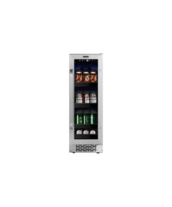 12" Built-In 60 Can Undercounter Stainless Steel Beverage Refrigerator
