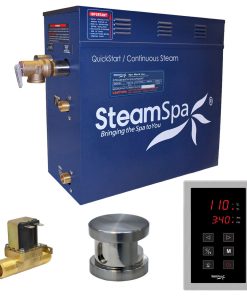 4.5 KW QuickStart Acu-Steam Bath Generator,Built-in Auto Drain,Brushed Nickel