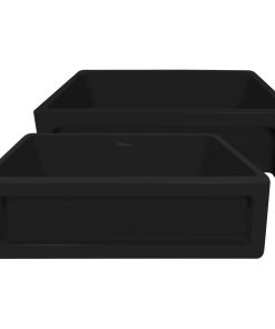 Whitehaus Glencove Kitchen Sink With Black Finish WHQ5550-BLACK