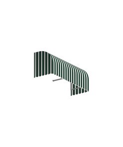 6' Savannah Window/Entry Awning, Forest Green/White