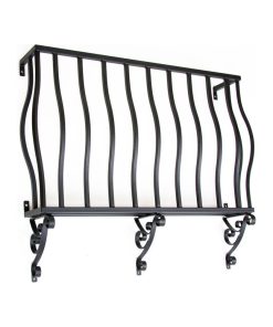 Vicenza Faux Balcony, Black, 36x8x30