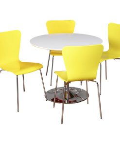 5-Piece Pisa Dining Set, Yellow