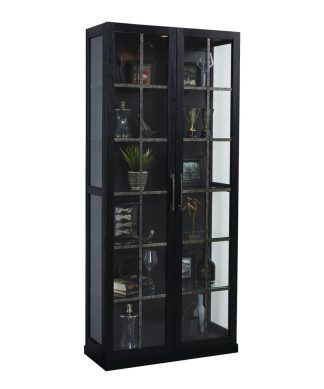 Two Door Curio 37", Black