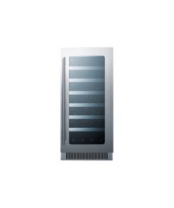 Summit CL15WC 34 Bottle 15 Built-In Seamless Cabinet Single Zone - Stainless
