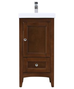 18" Single Bathroom Vanity Set, Antique Coffee