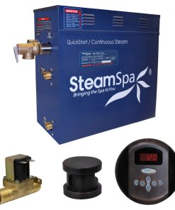 4.5 KW QuickStart Acu-Steam Bath Generator, Built-in Auto Drain, Bronze