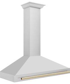 48" Autograph DuraSnow Stainless Steel Range Hood, Gold