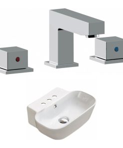 16.34-in. W Bathroom Vessel Sink Set RPBK-33534