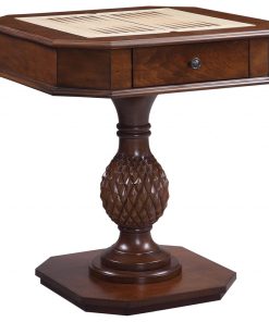 28"x28"x30" Cherry Wood Poly-Resin Game Table