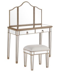 Vanity Table 42 and Mirror and Chair
