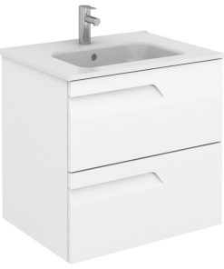 Unit 24" Vitale 2 DR White with basin