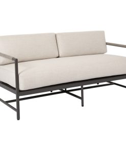 Pietra Loveseat With Echo Ash Cushion