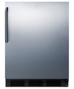 Summit CT663BKTB 24"W 5.1 Cu. Ft. Compact Refrigerator - Stainless Steel