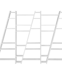 Tema Delta Modern Large Unique Display Shelving, Matte White