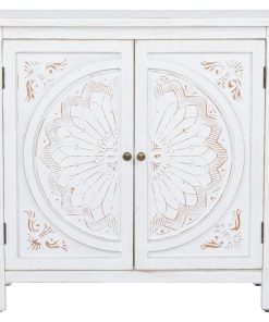 White Wood Farmhouse Cabinet, 33" x 33" x 14" 560617