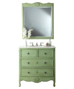 34" Cottage Look Daleville Bathroom Sink Vanity Matching Mirror